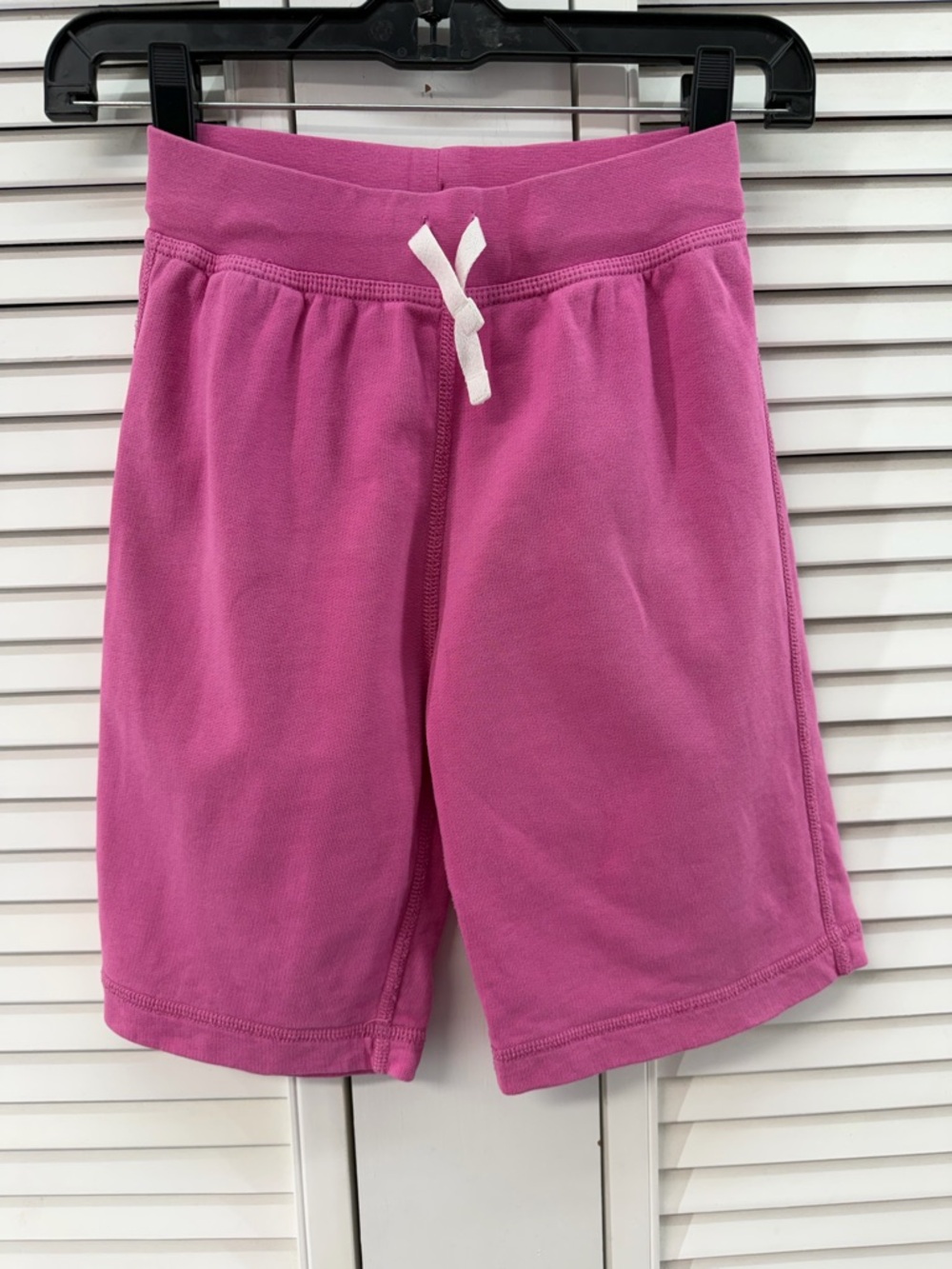 Hanna Andersson size 130 8 Bright Pink Drawstring Cotton Shorts